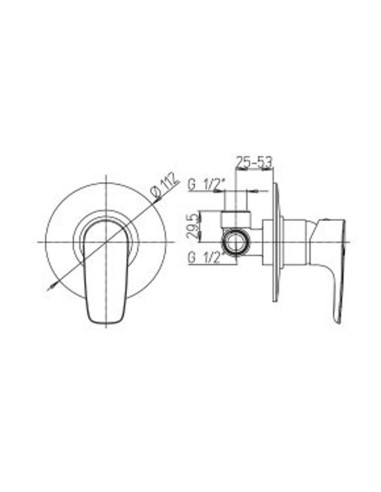 Paini Kit Smart miscelatore lavabo, bidet e doccia incasso