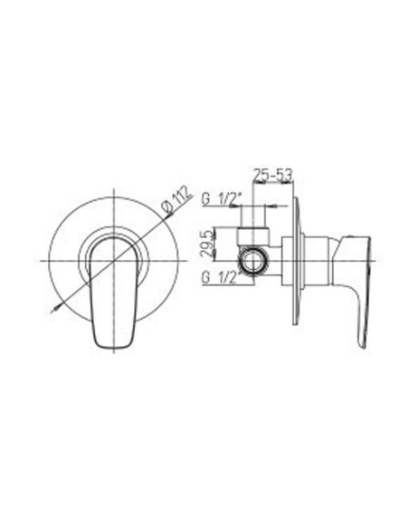 Paini Kit Smart miscelatore lavabo, bidet e doccia incasso