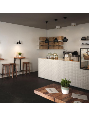 RIVESTIMENTO MARAZZI ABSOLUTE WHITE STRUTTURA CUBE SAT 25X76