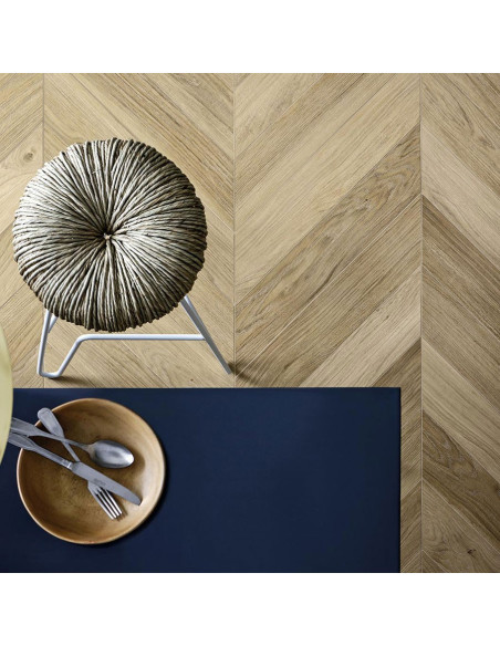 PAVIMENTO MARAZZI TREVERKMUST BEIGE CHEVRON 73.2X11.8