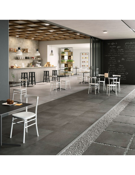 BATTISCOPA MARAZZI PLASTER ANTHRACITE 7X75