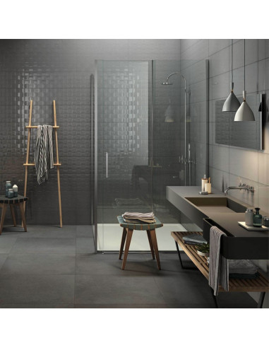 RIVESTIMENTO MARAZZI POTTERY SLATE STRUTTURA CUBE 3D 25X76