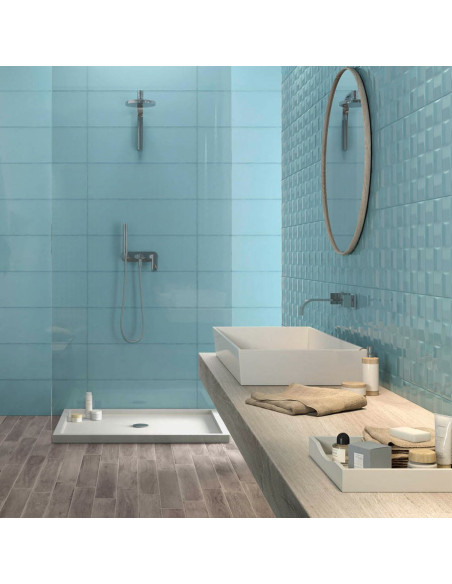 RIVESTIMENTO MARAZZI POTTERY TURQUOISE STRUTTURA 3D 25X76