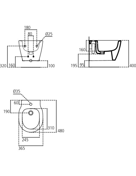 Ideal Standard Connect Space kit sospeso, vaso, bidet e coprivaso a chiusura rallentata