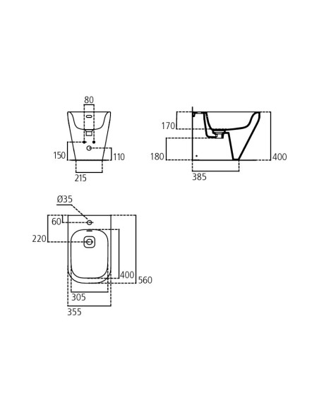 Ideal Standard Tonic II kit filo muro vaso AquaBlade, bidet e coprivaso rallentato