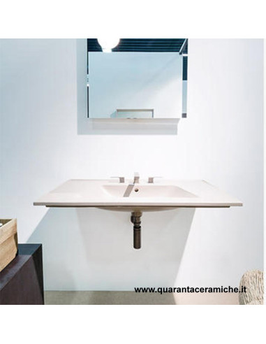 Ceramica Flaminia Bloom lavabo a consolle sospeso cm 107 bianco