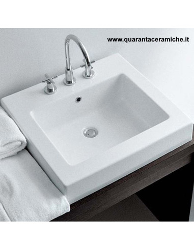 Flaminia Acquagrande lavabo sospeso o da appoggio cm 60