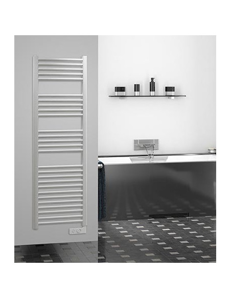 Termoarredo elettrico Lazzarini Cortina bianco con termostato 1375x480