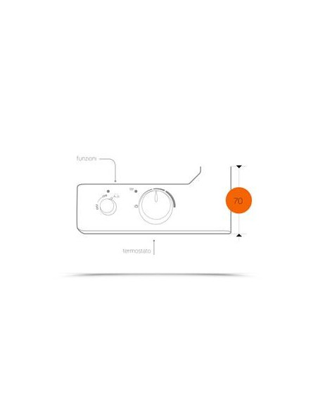 Termoarredo elettrico Lazzarini Cortina cromato con termostato 1375x480