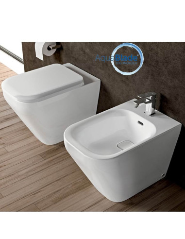 Ideal Standard Tonic II kit filo muro vaso AquaBlade, bidet e coprivaso rallentato