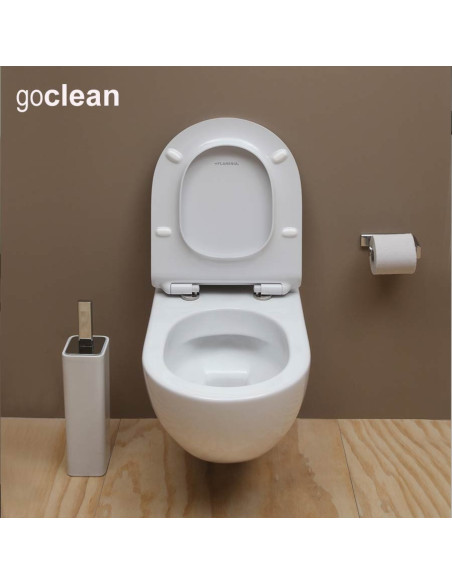 Ceramica Flaminia App kit sospeso vaso Goclean, bidet e coprivaso rallentato avvolgente