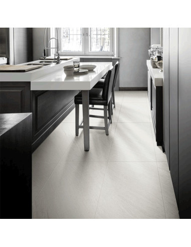 PAVIMENTO MARAZZI MYSTONE LAVAGNA BIANCO  RETT 75X150