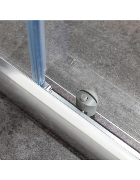 Box doccia Zaffiro nicchia scorrevole 100 cm trasparente cristallo 6mm altezza 190 cm