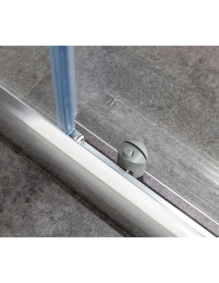 Zaffiro nicchia scorrevole 140 cm cristallo stampato 6mm altezza 190 cm