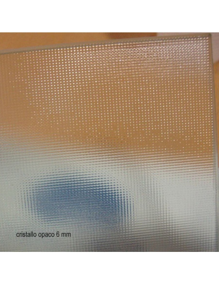 Zaffiro porta battente 90cm cristallo stampato 5mm altezza 190 cm