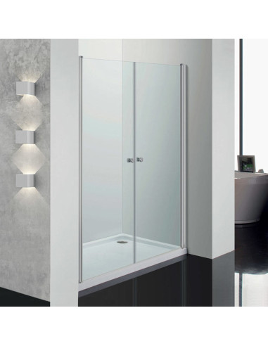 Perla porta a saloon 90 cm trasparente cristallo 6 mm altezza 190 cm