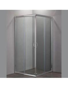 Zaffiro box doccia quadrato 75x75 cristallo stampato 6 mm altezza 190 cm