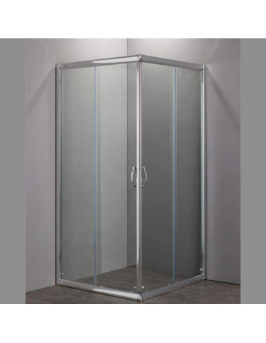 Zaffiro box doccia quadrato 90x90 cristallo stampato 6 mm altezza 190 cm