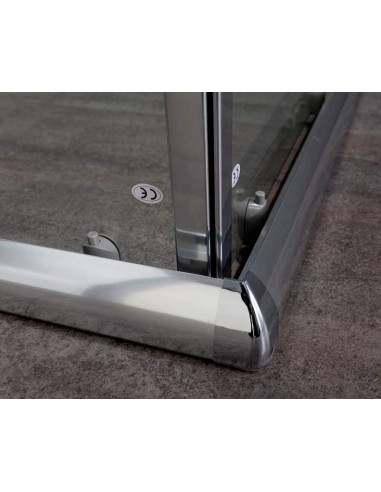 Zaffiro box doccia quadrato 90x90 cristallo stampato 6 mm altezza 190 cm