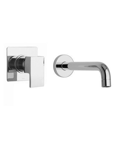 Paini Dax R miscelatore lavabo a muro, bocca interasse 190 mm