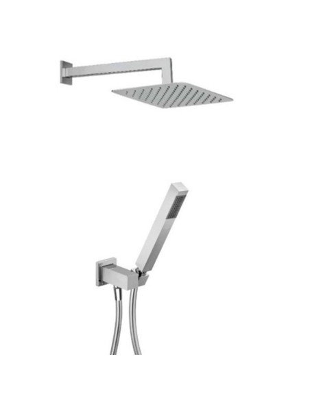 Paini DaxR miscelatore lavabo a muro, bidet, doccia incasso con deviatore e soffione con doccetta