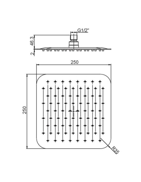 Paini DaxR miscelatore lavabo a muro, bidet, doccia incasso con deviatore e soffione con doccetta