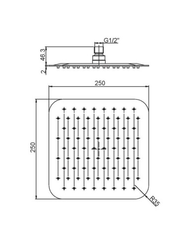 Paini Dax soffione doccia scheda tecnica