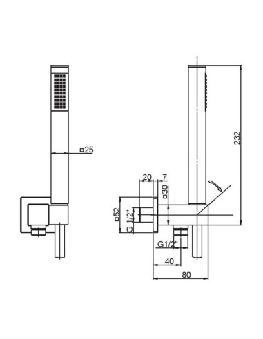 Paini Dax doccetta scheda tecnica