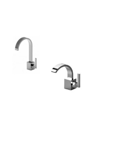 Bongio Domino Q miscelatore lavabo e bidet