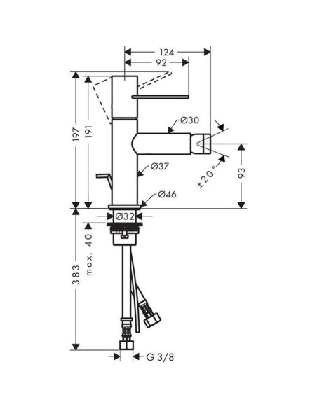 Hansgrohe Axor Citterio M miscelatore monocomando per lavabo