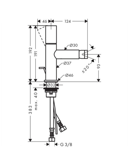Hansgrohe Axor Citterio M miscelatore monocomando per lavabo