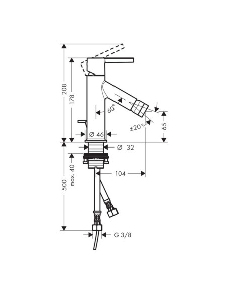 Hansgrohe Axor Citterio M miscelatore monocomando per lavabo