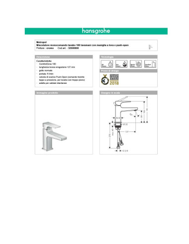 quaranta-ceramiche-miscelatore-Metropol-lavabo