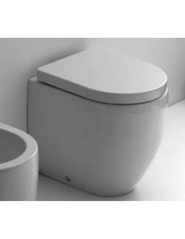 Kerasan Flo filo muro vaso Norim, bidet e coprivaso avvolgente