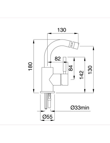Bugnatese Kobuk kit miscelatore monocomando lavabo altoe bidet