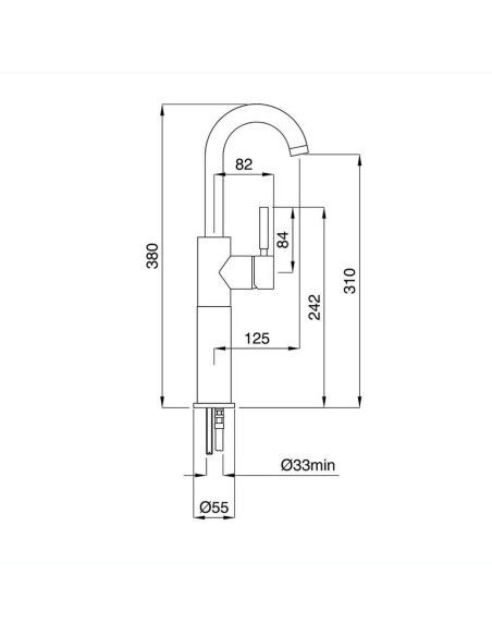 Bugnatese Kobuk kit miscelatore monocomando lavabo altoe bidet