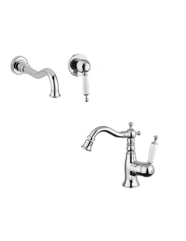 Bugnatese Oxford miscelatore monocomando lavabo e bidet 