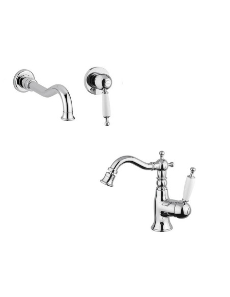 Bugnatese Oxford miscelatore monocomando lavabo e bidet 