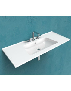 Ceramica Flaminia Bloom lavabo a consolle sospeso cm 120