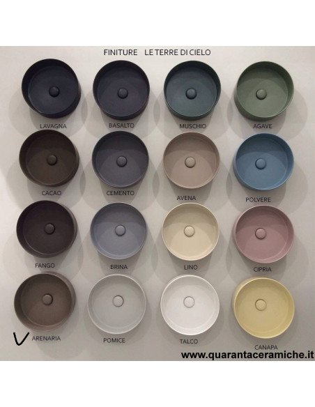 Cielo Shui bacinella da appoggio cm 40 arenaria