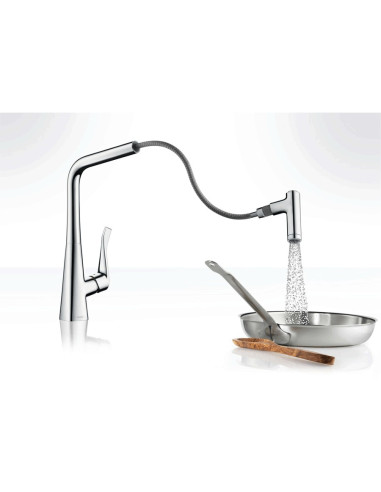 Hansgrohe Metris miscelatore cucina 320 con doccetta estraibile