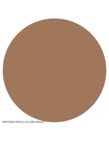 Flaminia Pass lavabo ovale da appoggio cm 62 fango