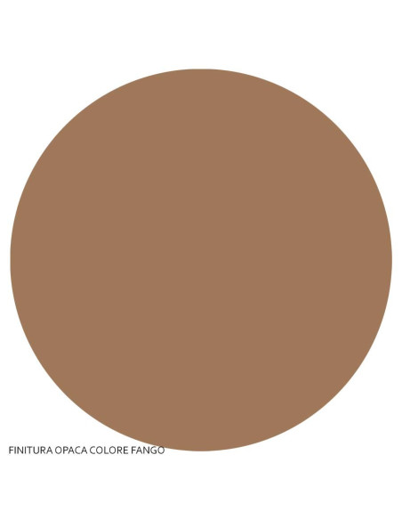 Flaminia Pass lavabo ovale da appoggio cm 62 fango