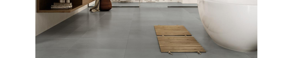 Pavimento effetto cemento resina-gres interno|Quaranta ceramiche srl